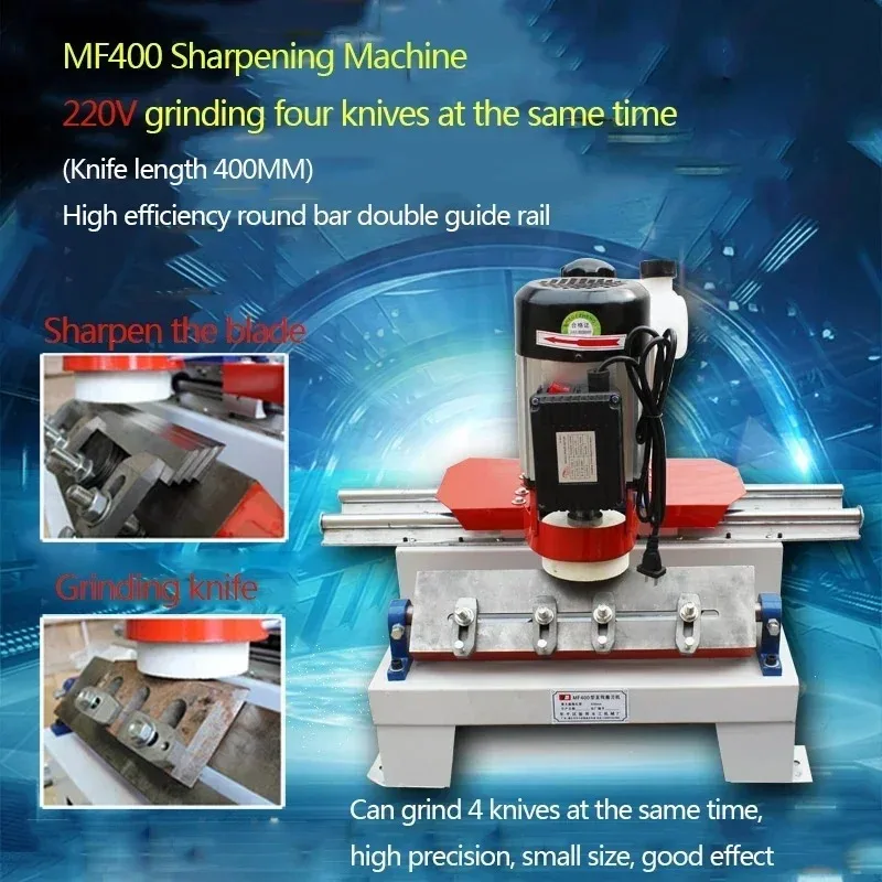 Picture 5: New MF400 Universal Knife Sharpener Woodworking Electric Knife Sharpener 220V/380V Power Cord Small Horizontal Knife Sharpening