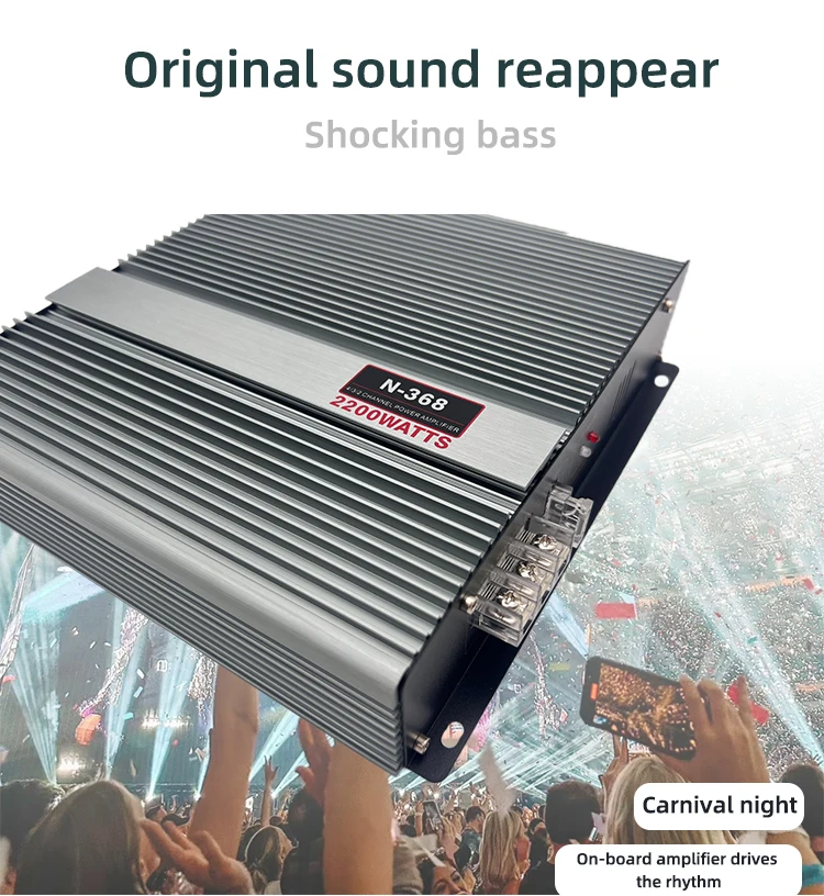 

Factory Wholesale High Quality 2 Way Class AB Car Audio Amplifier High Power 2 Channel Car Amplifier