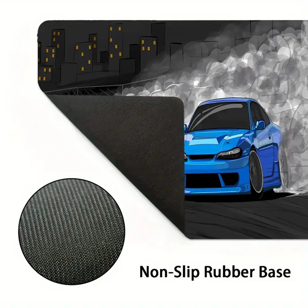 Alfombrilla de ratón con imagen de coche deportivo, impresión HD, adecuada para jugadores y profesionales. Almohadilla de mesa para decoración de escritorio de PC