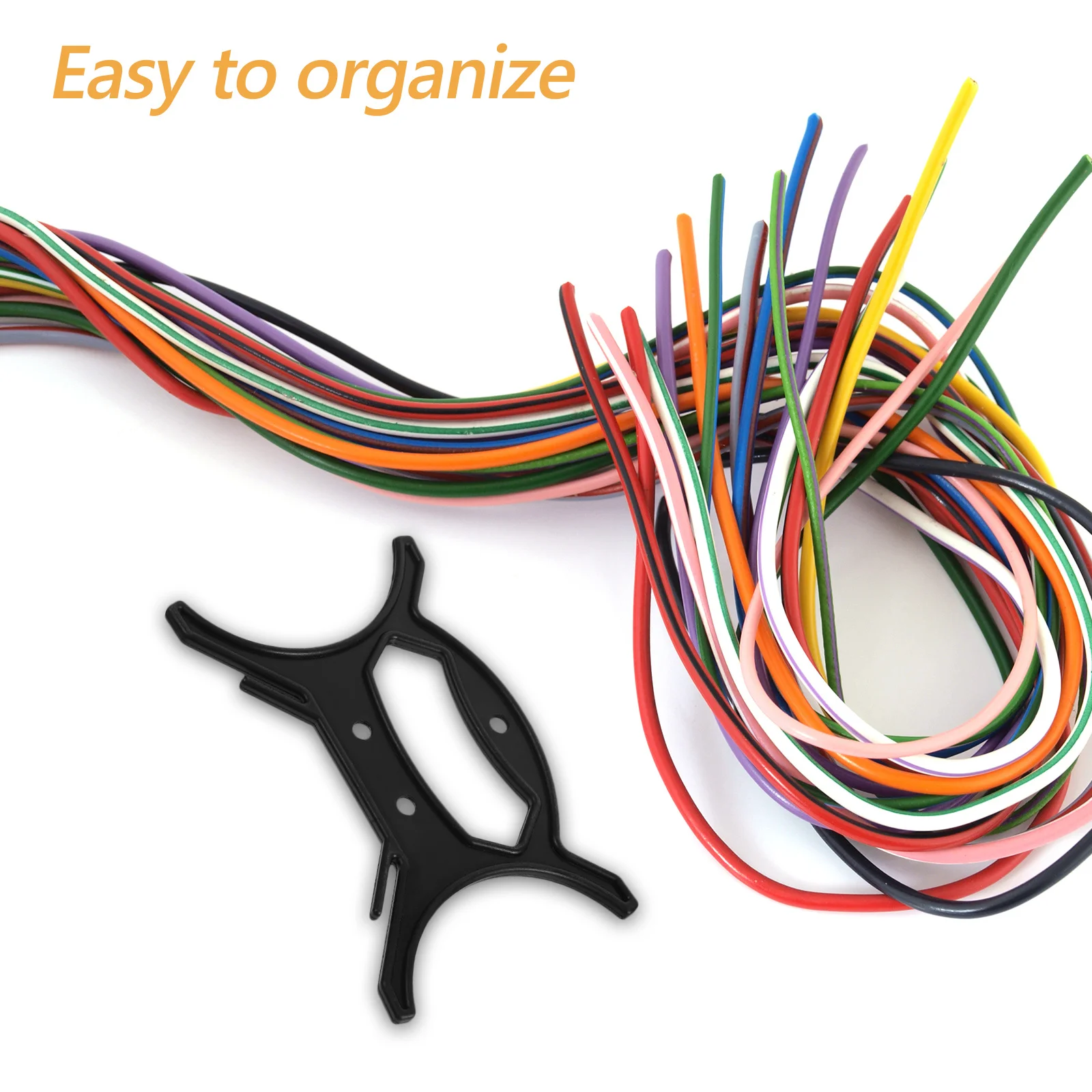 

8pcs Rope Winder Black Plastic Cord Holder String Storage Organizer Cable Reel For Home Office Christmas Light Wrap Spool Blind