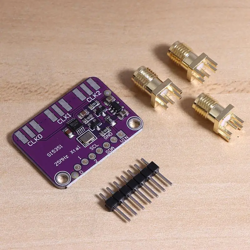 DC 3V-5V Si5351A Signal Generator Clock 8KHz-160MHz I2C Si5351 Clock Generator Breakout Board Module