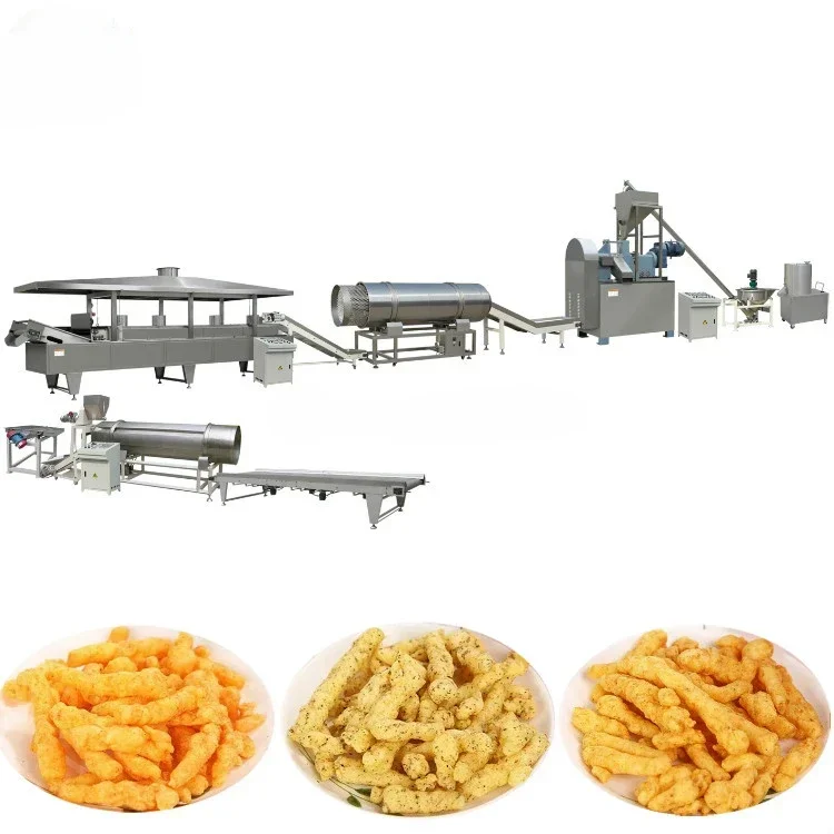 Automatic Continuous Snack Conveyor Belt Fryer Machine