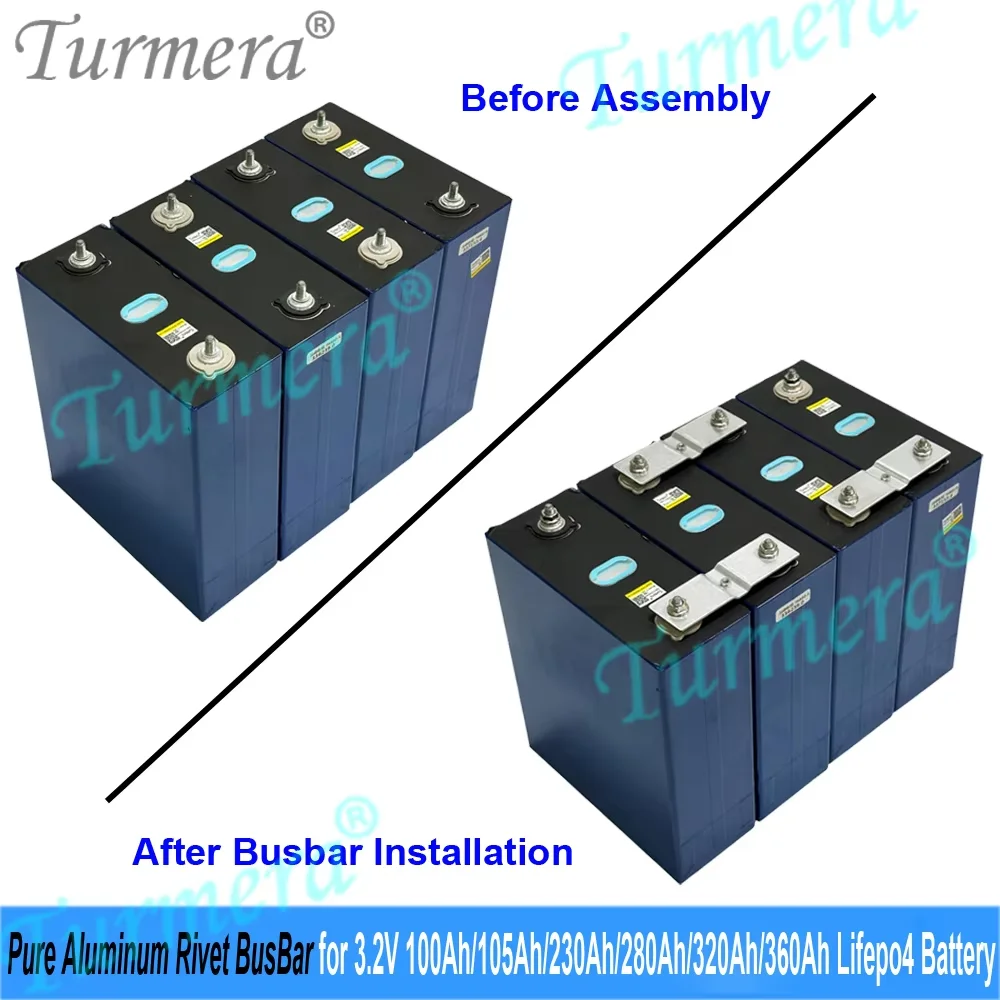 Pure Aluminum Rivet Lifepo4 Battery Busbar 38mm 73mm For EVE 3.2V 100Ah 105Ah 230Ah 280Ah 320Ah LiFePO4 Battery Cell Connect Use