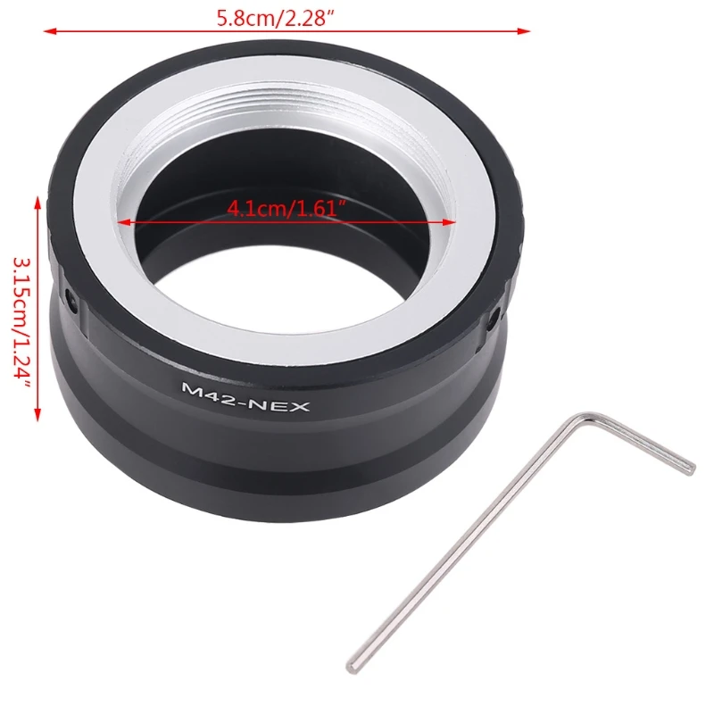 Adapter konwertera obiektywu M42 śrubowego do montażu NEX-5 NEX-3 NEX-VG1 — zdjęcie produktu 6