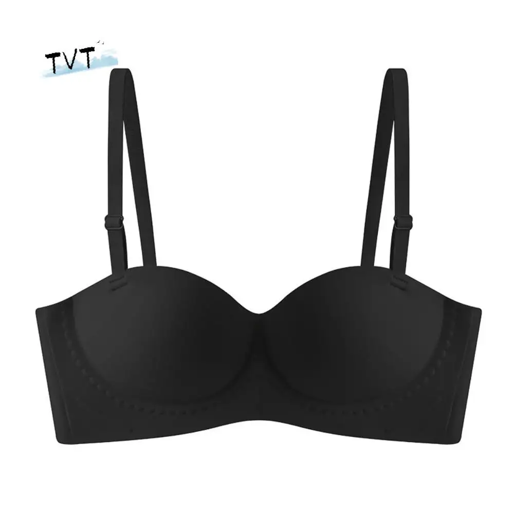 

Comfortable Slim Wireless Deep V Bra Traceless Solid Color Underwear for Women Lingerie V Neck Girls Seamless Bra Daily