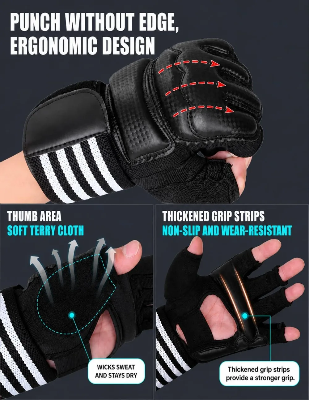 Music Boxing Machine for Kids & Adults, Wall Mounted Smart Boxing Trainer with Gloves, Bluetooth Audio Sync for Fun Home Workouts - view 4