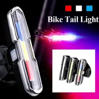 Bike Rear Light IPX5 Waterproof Cycling Taillight Rechargeable Bicycle LED Tail Lamp Front Rear Light Set Cycling Accessories