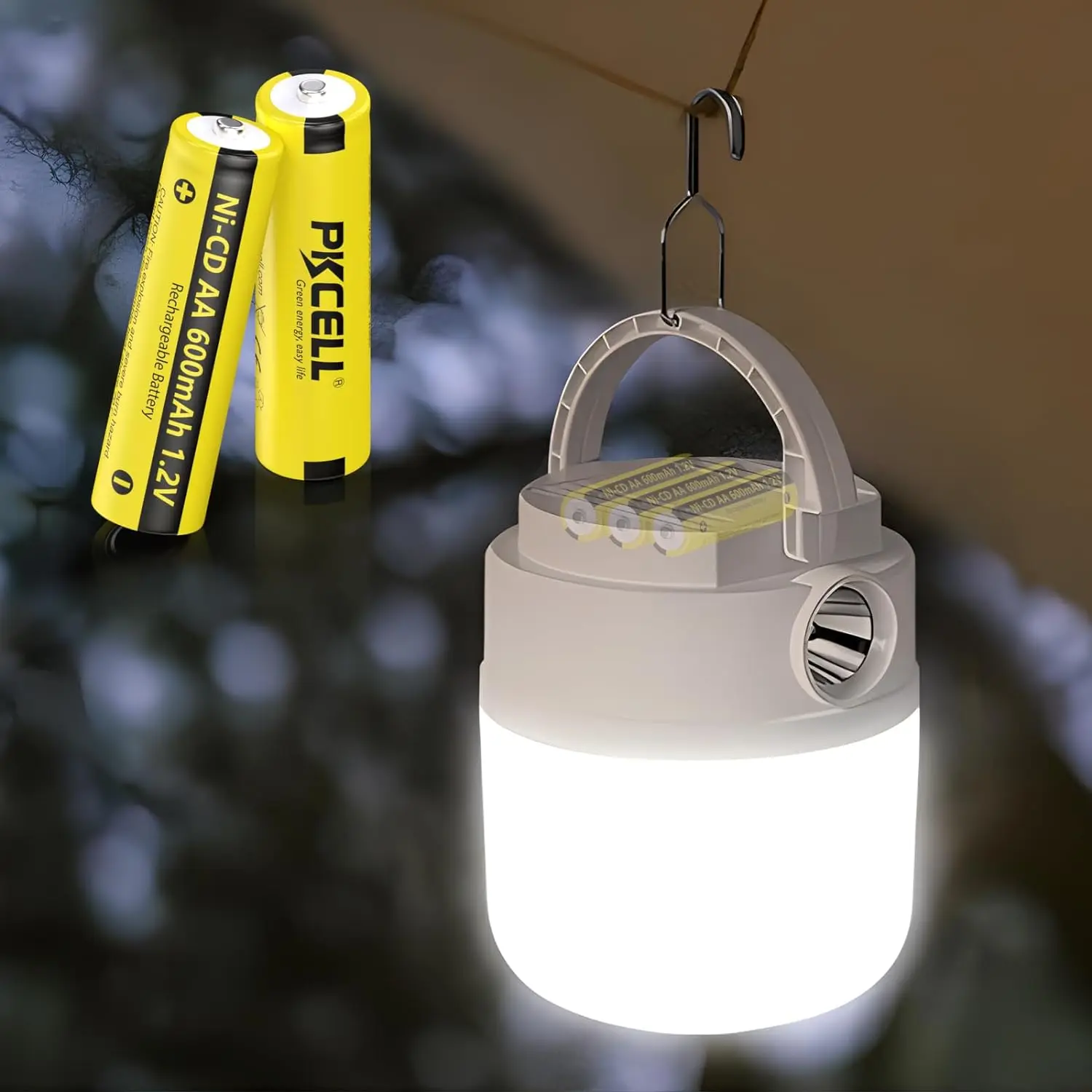 PKCELL 4 szt. Bateria NI-CD lampa słoneczna AA NiCd AA 600mAh 1.2V akumulatory do lamp słonecznych oświetlenie ogrodowe