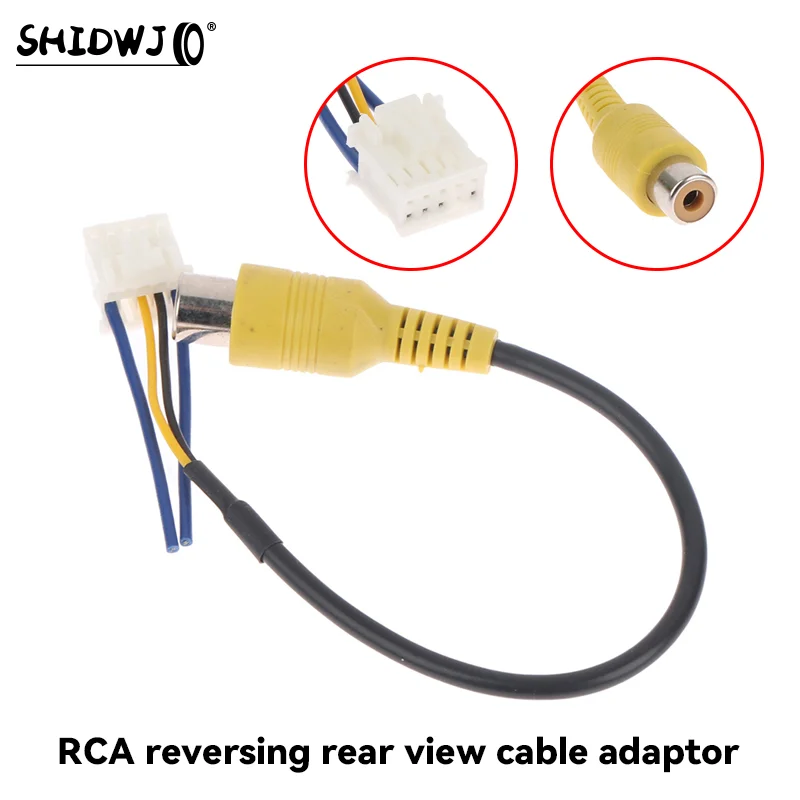 New 10Pin Rear View Backup Camera Cable Adaptor RCA For Car Stereo Android Radio DVD Player Car Multimedia Monitor