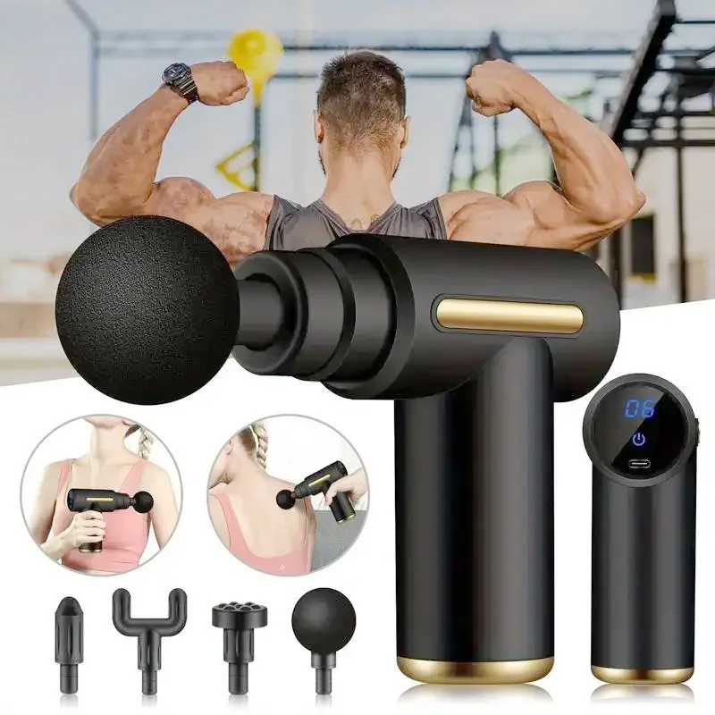 

Mini Muscle Massage Gun Portable Deep Handheld Percussion Massager for Body Back Neck And Leg Pain Relief