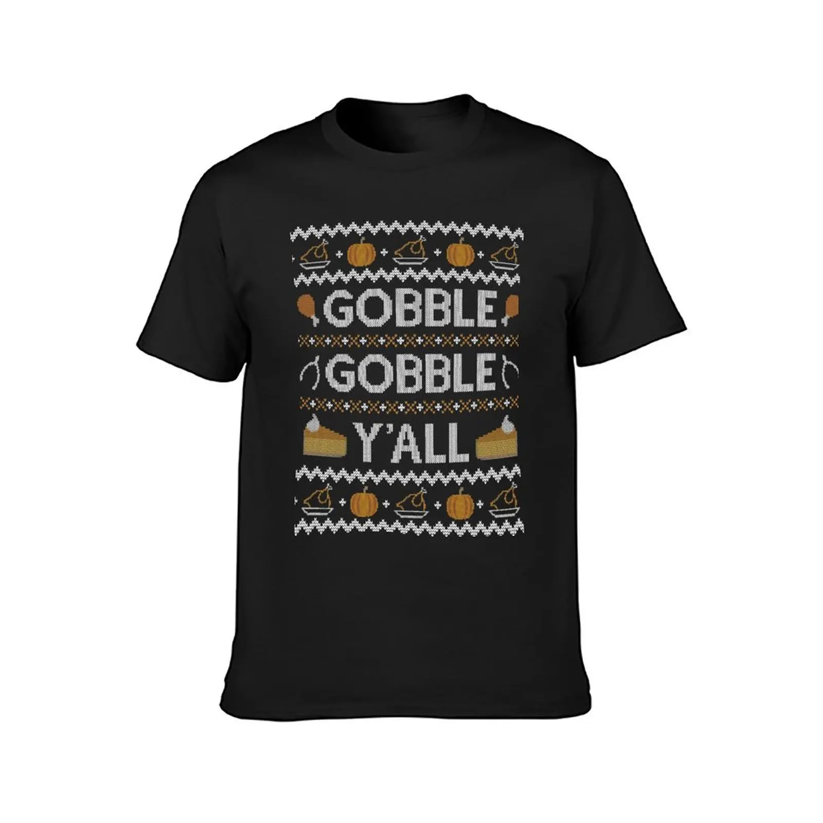 Gobble Gobble Yall, Ugly Thanksgiving Sweater T-Shirt boys animal print graphics mens t shirts casual stylish