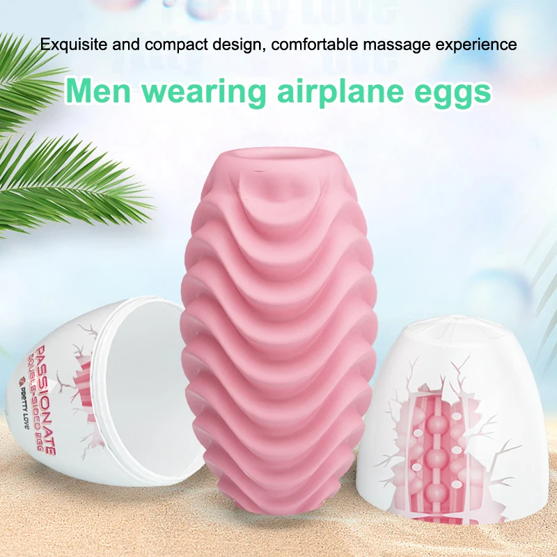 【SA】1Pc Massage Egg Masturbator for Men Artificial Vagina Penis Adult Goods Male Masturbation Cup Pocket Pussy Sex Toy Onahole view 4