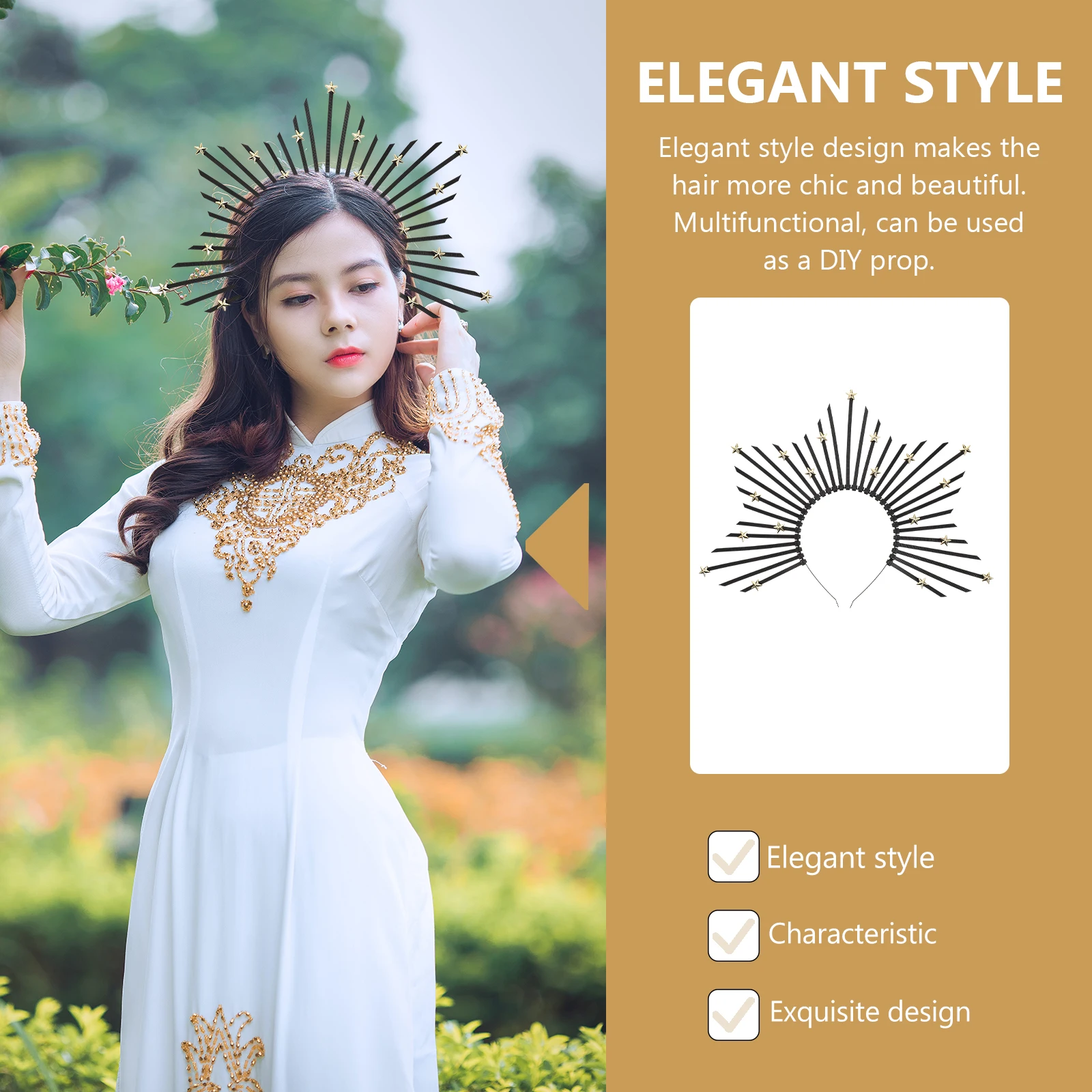 

Black Plastic Party Hair Accessory Headdress Wedding Banquet Engagement