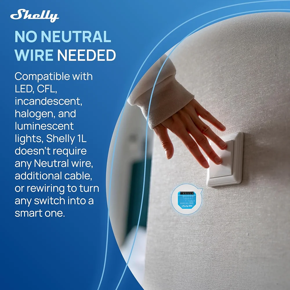 Shelly 1L Gen3 WiFi Smart Swit - Shelly Relay Module recension och pris