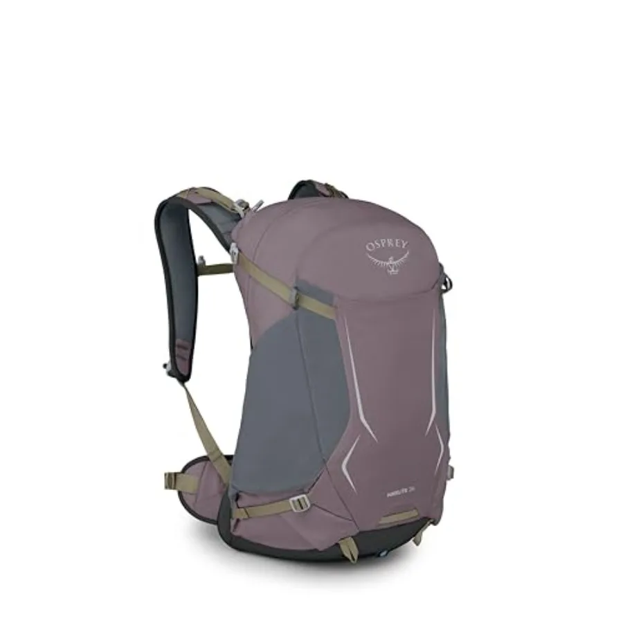 

Hikelite 26L Durable Hiking Backpack Travel Daypack with Rain Cover for Men and Women Graphite Purple