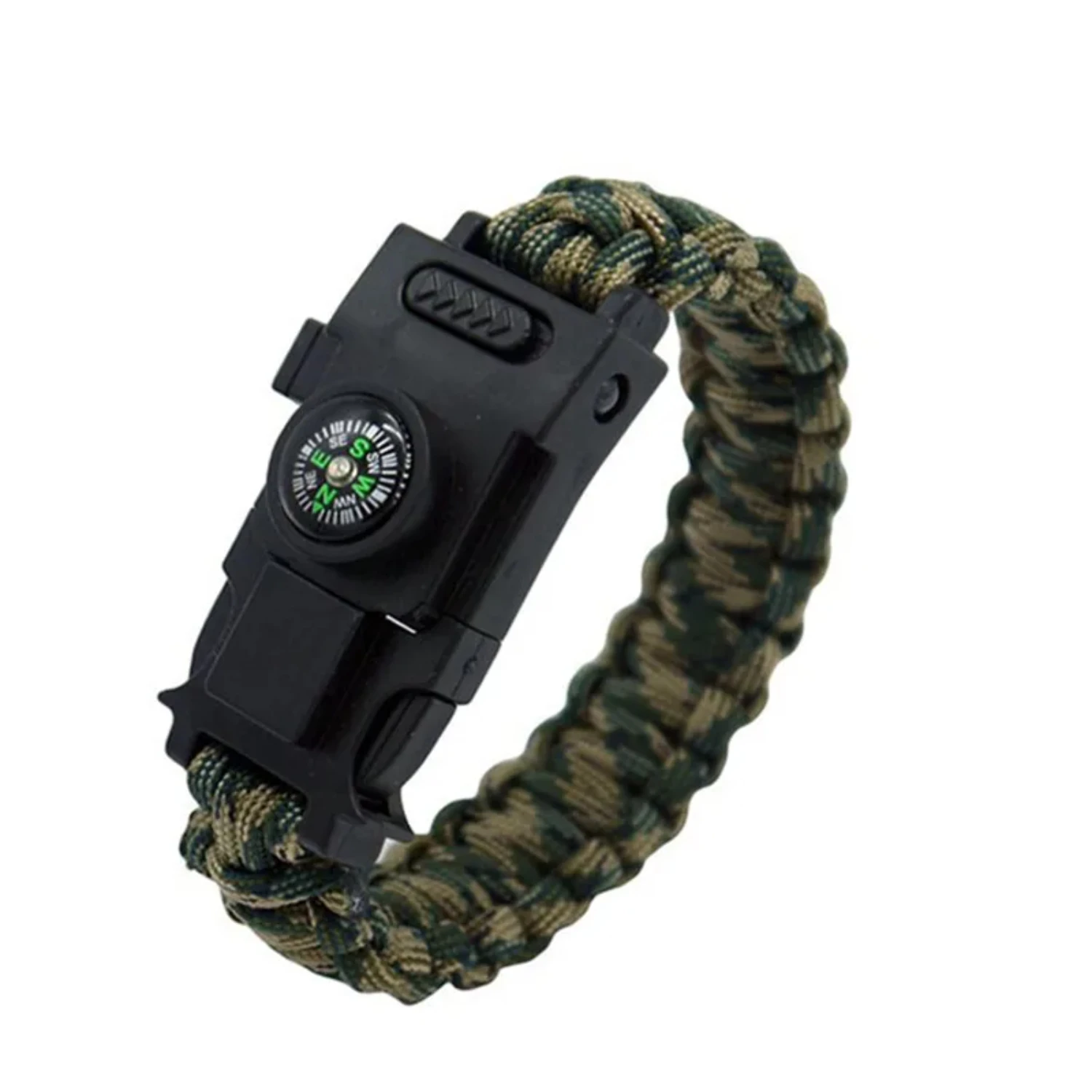 SXHWC Top-Quality Premium, Durable 4mm Paracord 550 Bracelet with Emergency Lights: Essential Multifunctional Bushcraft Accessor