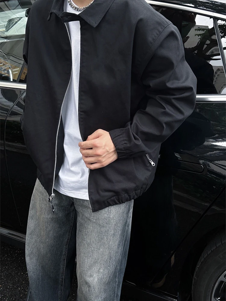 

American Sle ort Bla Jaet Men's Spring Autumn Trendy Workwear Adstrative Jaet Cool And Daing Menswear