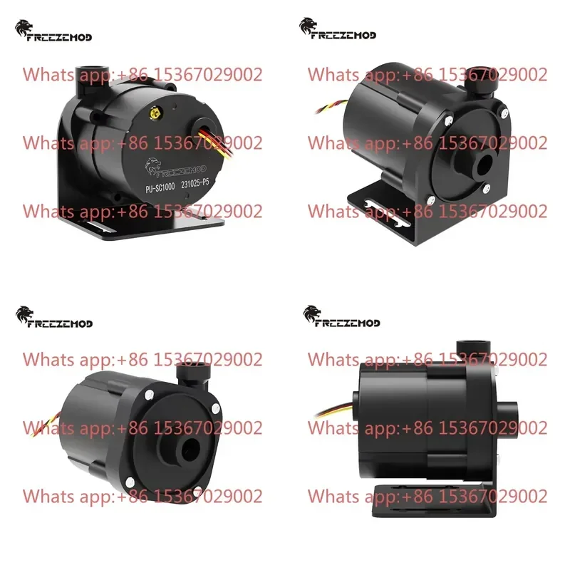 FREEZEMOD Industrial Water Cooled High Flow PU SC1000 Brushless Water Pump with Speed Regulation Shutdown Head 6M