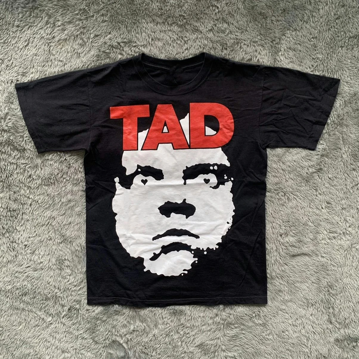 

Collection TAD Band Short Sleeve Gift for Fan T-Shirt American Oversized Short-sleeved Men Women Street Hip-hop Rock Top
