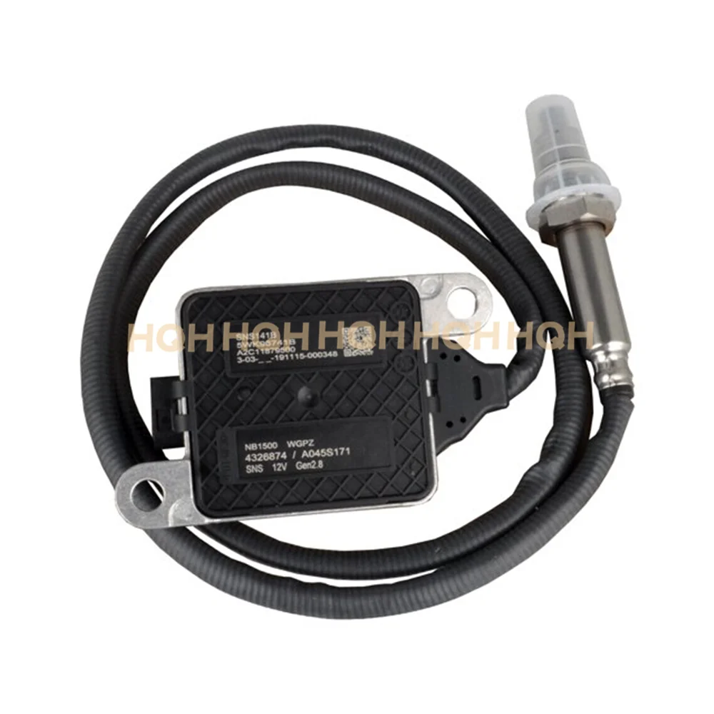 

HQH Nitrogen Oxygen NOx Sensor 12V Fit For Cummins 15.0L 11.0L ISX Kenworth T660 T680 T700 T800 W900 C500 Pet 5WK96741B 4326874