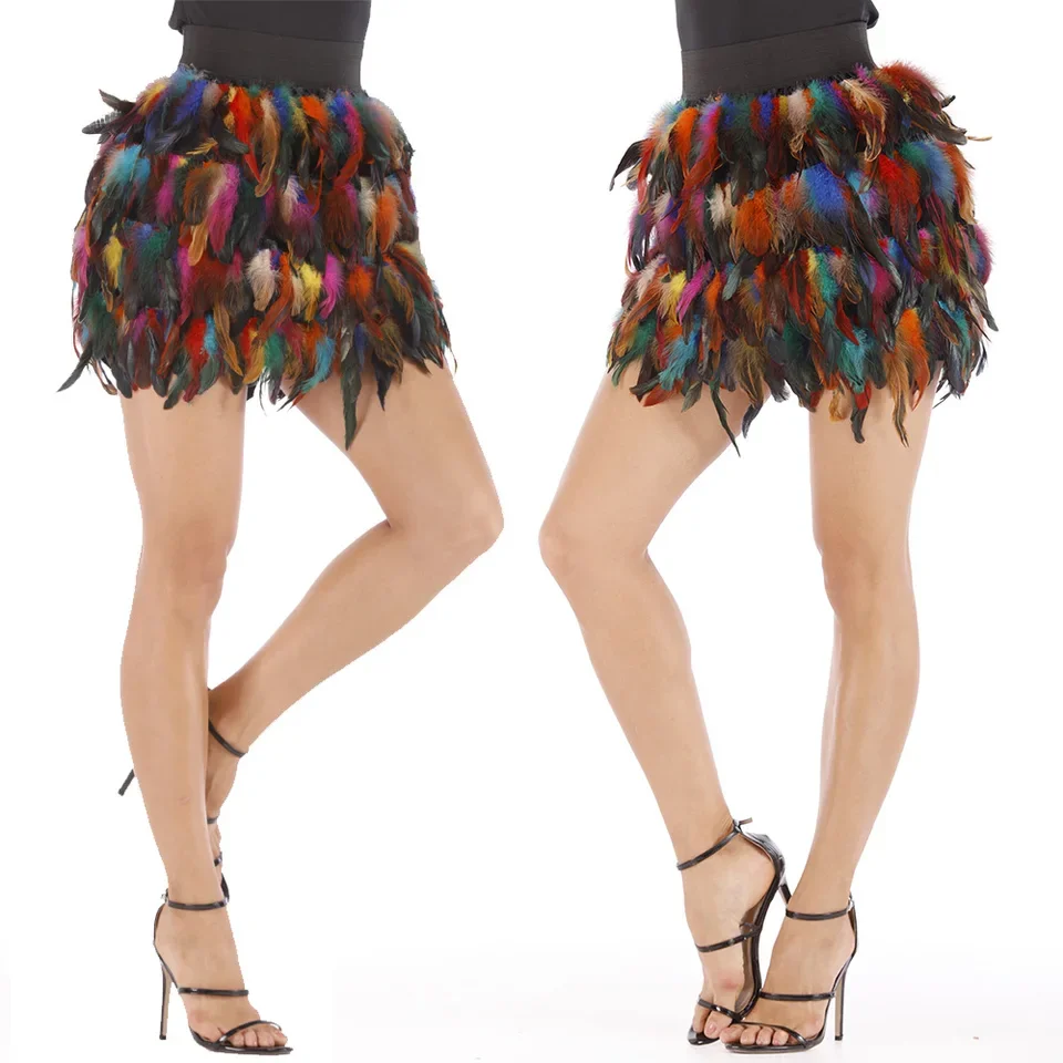 Women's Fashion Colorful Faux Mini Short Skirt 2026 Carnival Festival Punk Gothic Style Gala Evening Stage Performance
