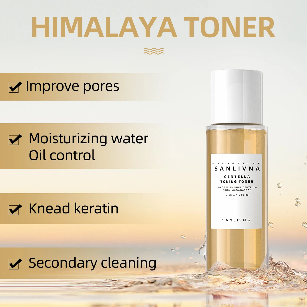 Korean Centella Asiatica Toning Toner Acne Skin Toner Facial Deep Hydrationand Daily Moisturizing Toner 210ml Skincare Products