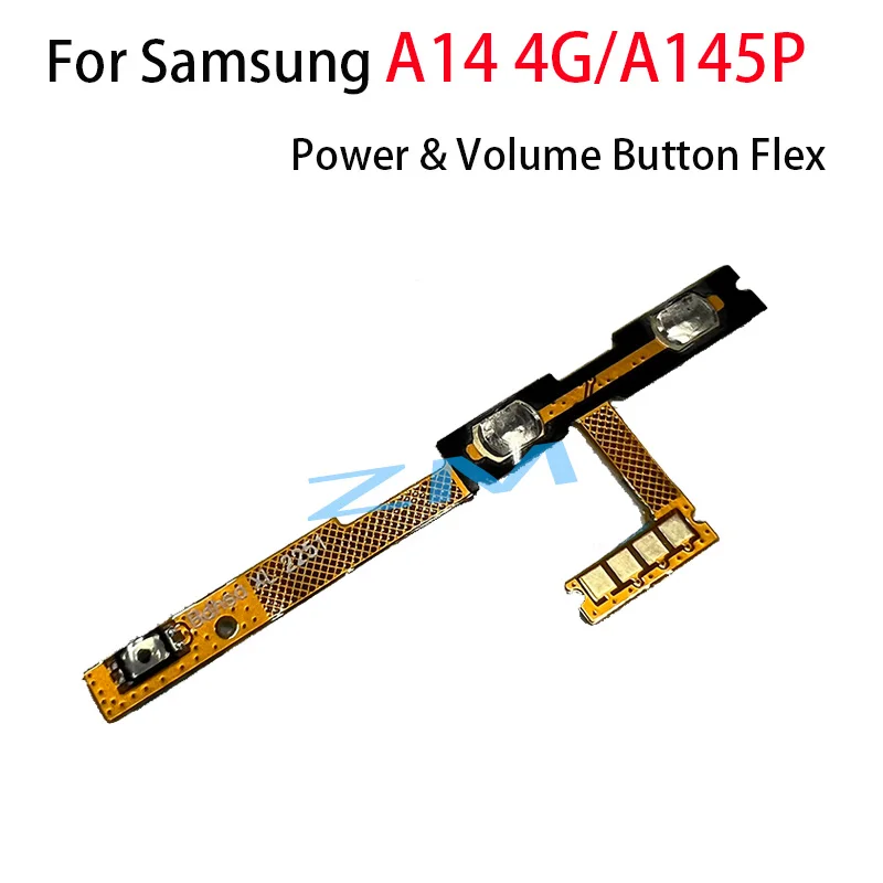 For Samsung Galaxy A14 4G Fingerprint Finger Print Touch ID Sensor Home Button Flex Cable Power Volume Flex A146B A145P