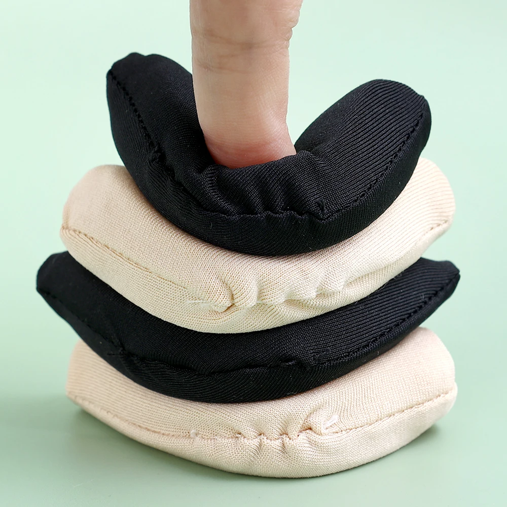 Toe ปลั๊ก Soft Half Insoles นํากลับมาใช้ใหม่บรรเทาอาการปวด Toe ฟองน้ําฟิลเลอร์แทรกสําหรับรองเท้าปรับขนาดใหญ่เกินไปเท้ารั้ง Pads Unisex