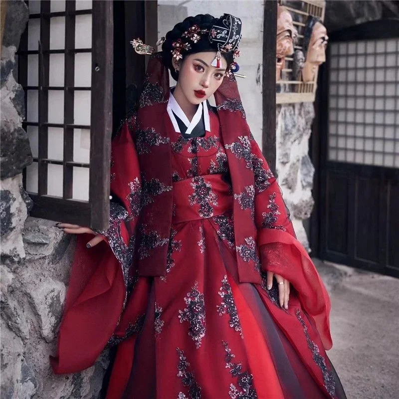 

Hanbok Clothes Women Traditional Costume Korean Dress Modernized Improved Korean Court National Dance Cosplay Dresses Hanbok 한복