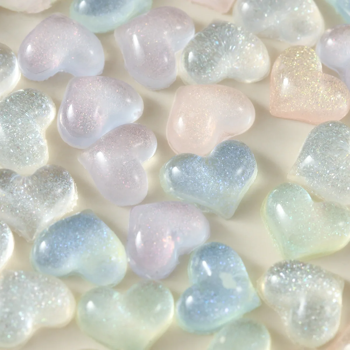 IJs door hart onderdelen nagel kunst decoratie Kawaii 3D glanzende liefde hars manicure charme steentjes DIY nagels tips cijfers ontwerp