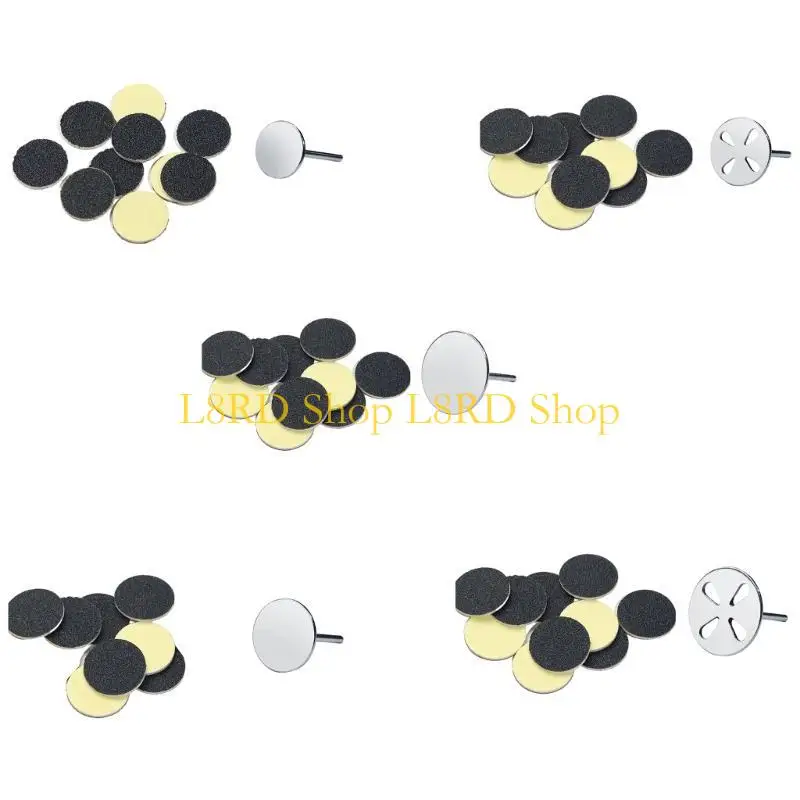 L8rd قدم الرملي الرملي القرص القابل للتصرف في حلقة ورق الصنفرة القابلة للتصرف في استبدال وسادة وسادة