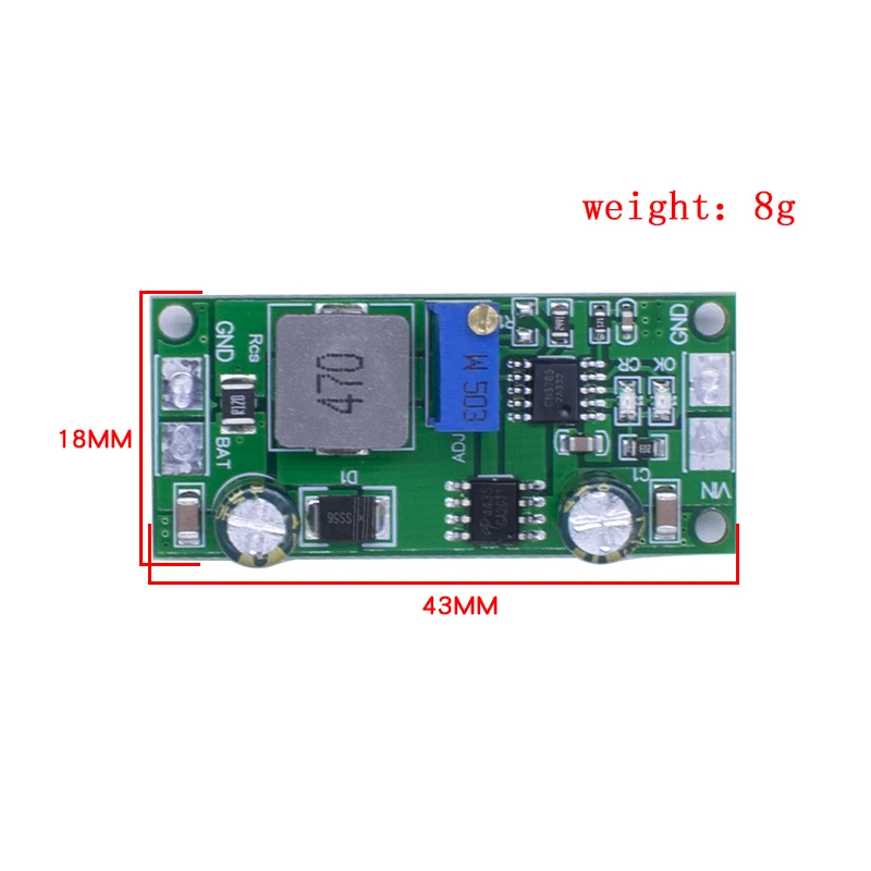 WAVGAT DD28CRTA 1A 3.7-18.5V Charging Board For Lithium Batteries Or Lithium Battery Packs Battery Charger Module