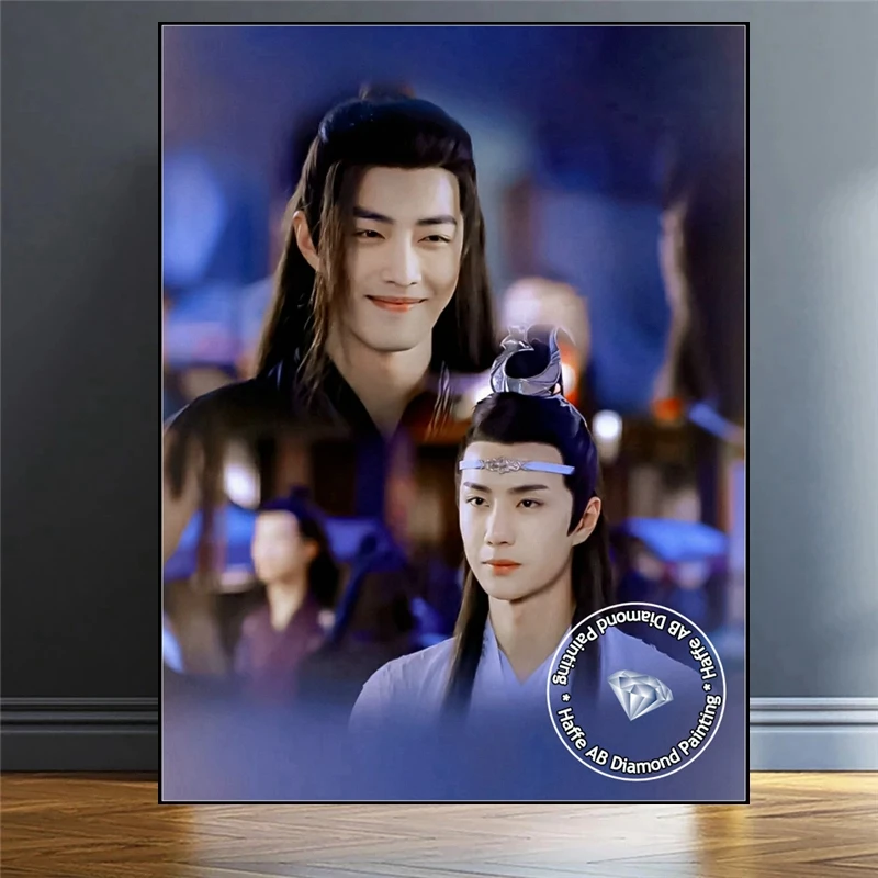 Chiński program telewizyjny The Untamed AB Diamond Painting Art Chen Qing Ling Postać Wei Ying And Lan Wangji Photo Cross Stitch Decor