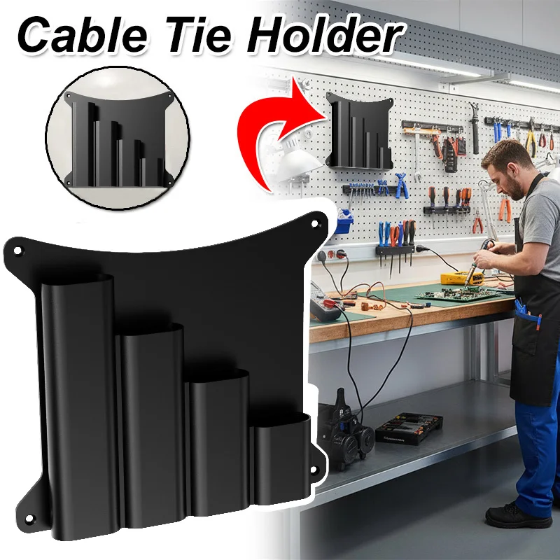 RV Door Organizer For Storing Straps And Tools Easy To Install Multi-Functional Hardware Storage Box With Screws Car Accessories