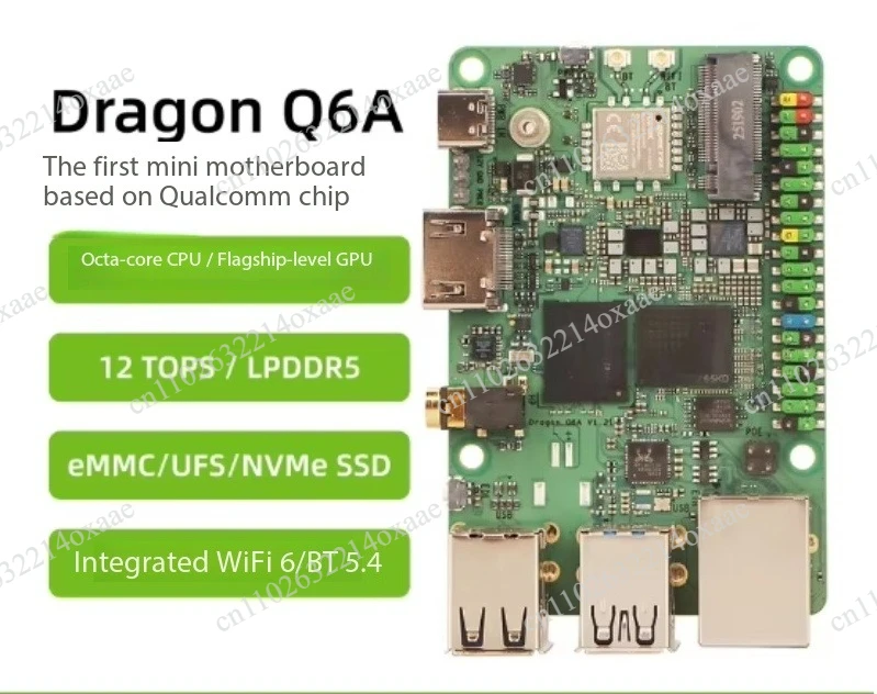 for Dragon Q6A Development Board QCS6490 12TOPS Hashrate LPDDR5 AA