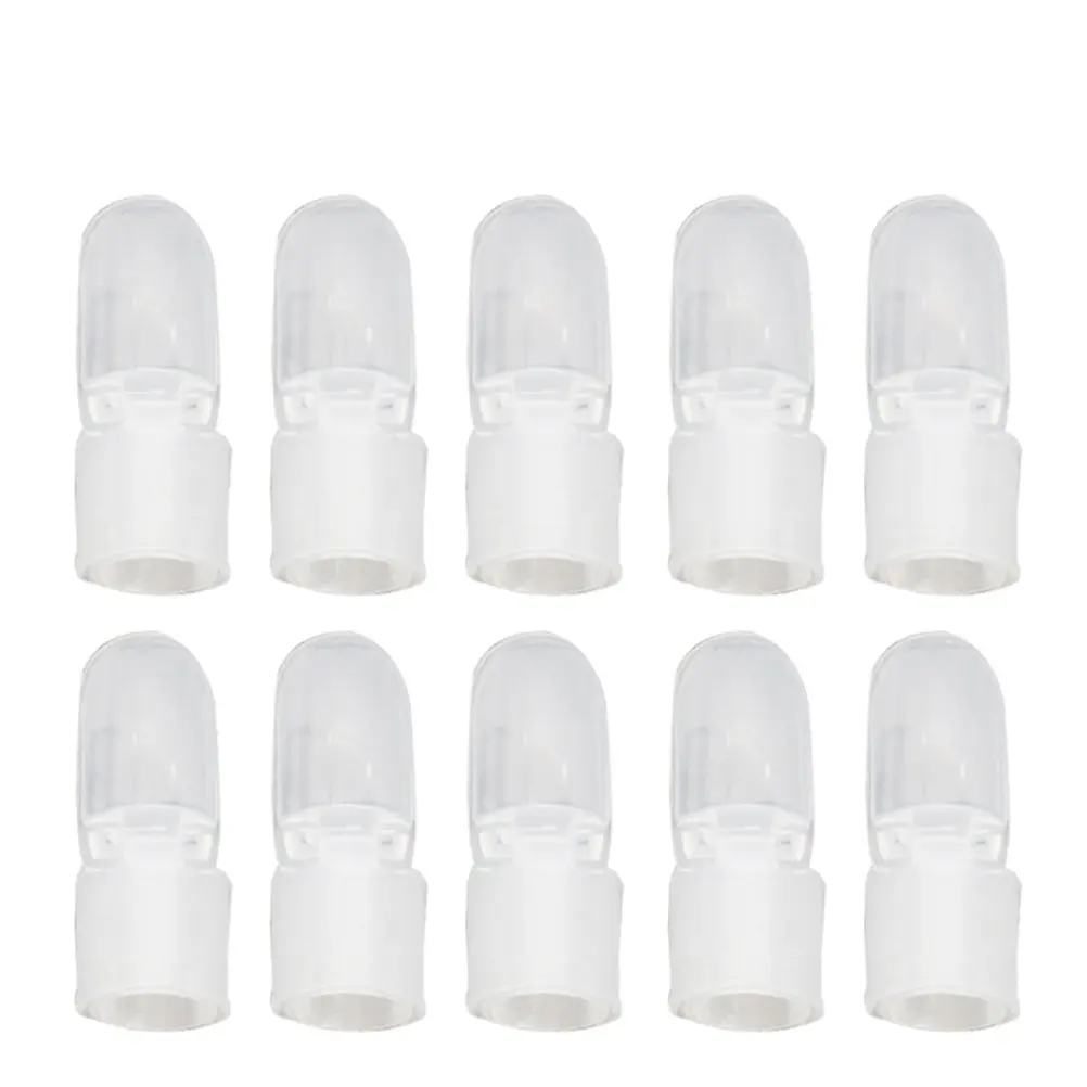 

10Pcs Nail Art Protector Caps Transparent for Wet Polish Shield Manicure Cover DIY Design Tool Home Professional Use