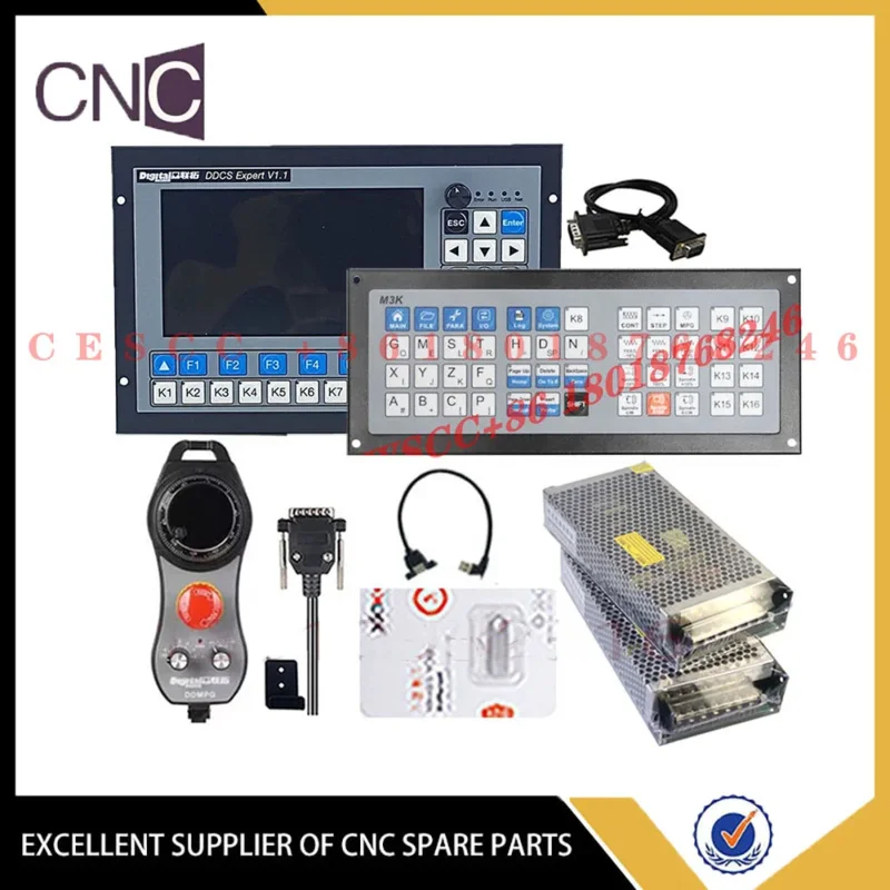 

DDCS expert CNC offline controller 3/4/5 axis motion control system support M3K keyboard, ddmpg handwheel, 100W 24VDC