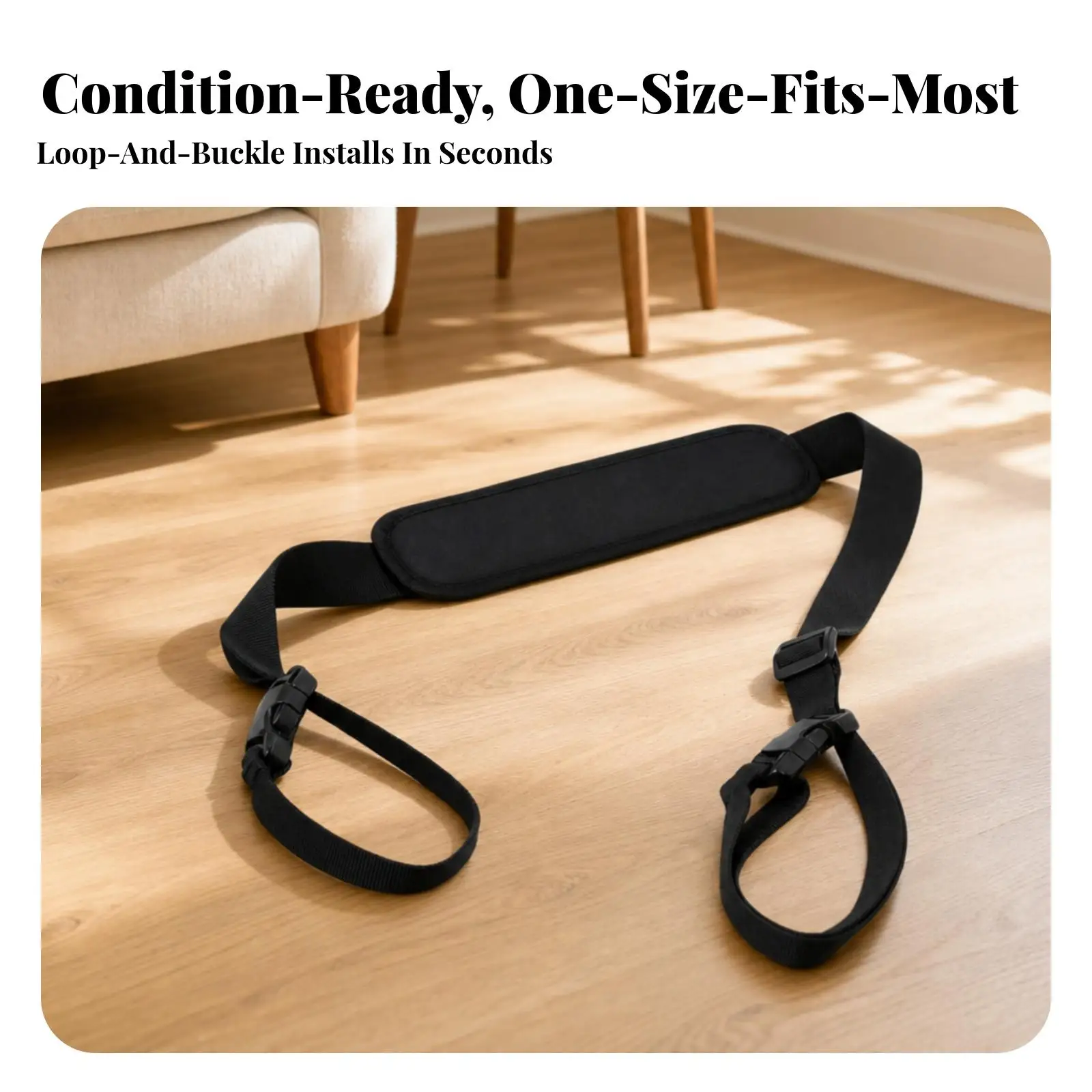 Comfortable Scooter Transport Strap Adjustable Nylon Webbing Shoulder Sling for Hands Free Carry