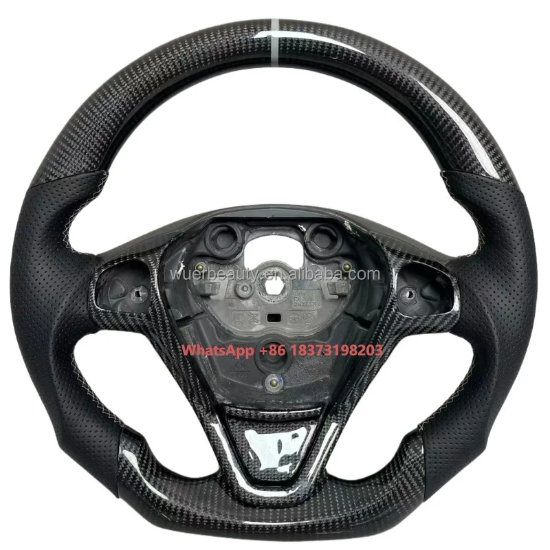 

Customized Sport Flat Bottomed Carbon Fiber Steering Wheel for Fiesta MK7 MK7.5 St180 ST