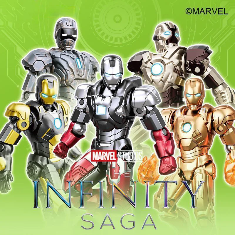 Строительные блоки, Легенды Marvel Infinity, Железный человек 7 см, Кукла для сборки, Развивающие игрушки для мальчиков, Игрушки Мстители, Детские игрушки