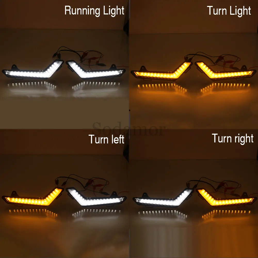 UTV Accessories Front Accent Light DRL Turn Signal Lamps # 715006896 For Can-Am Defender Max Commander Max 2020-2025