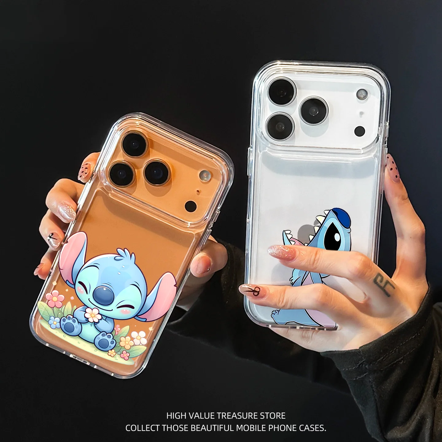 Miniso 2026 جديد غرزة جماليات مضحكة واضح حالات الهاتف آيفون 17 برو ماكس 12 13 11 16 15 14 17 زائد للصدمات بولي TPU كوكه #2