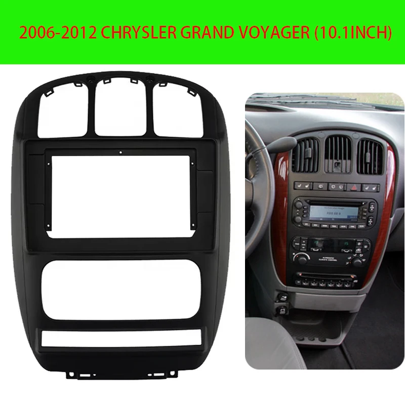 Apply 2 Din Car Radio Head Unit Frame Kit For CHRYSLER GRAND VOYAGER 2006-2012 Auto Stereo Panel Trim Bezel Fascia