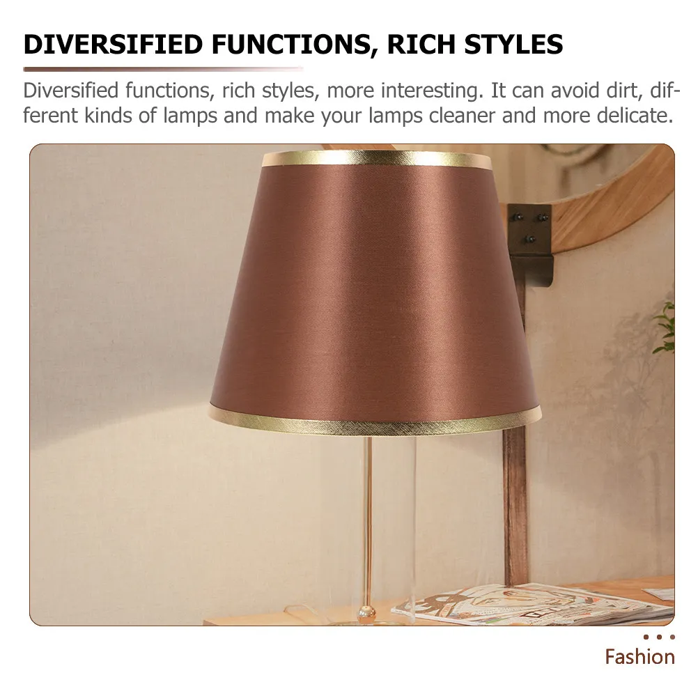 Round Lamp Shade Fabric Replacement For Desk Table Floor Lamp Household Light Cover Decorative Indoor Modern Cloth Shade
