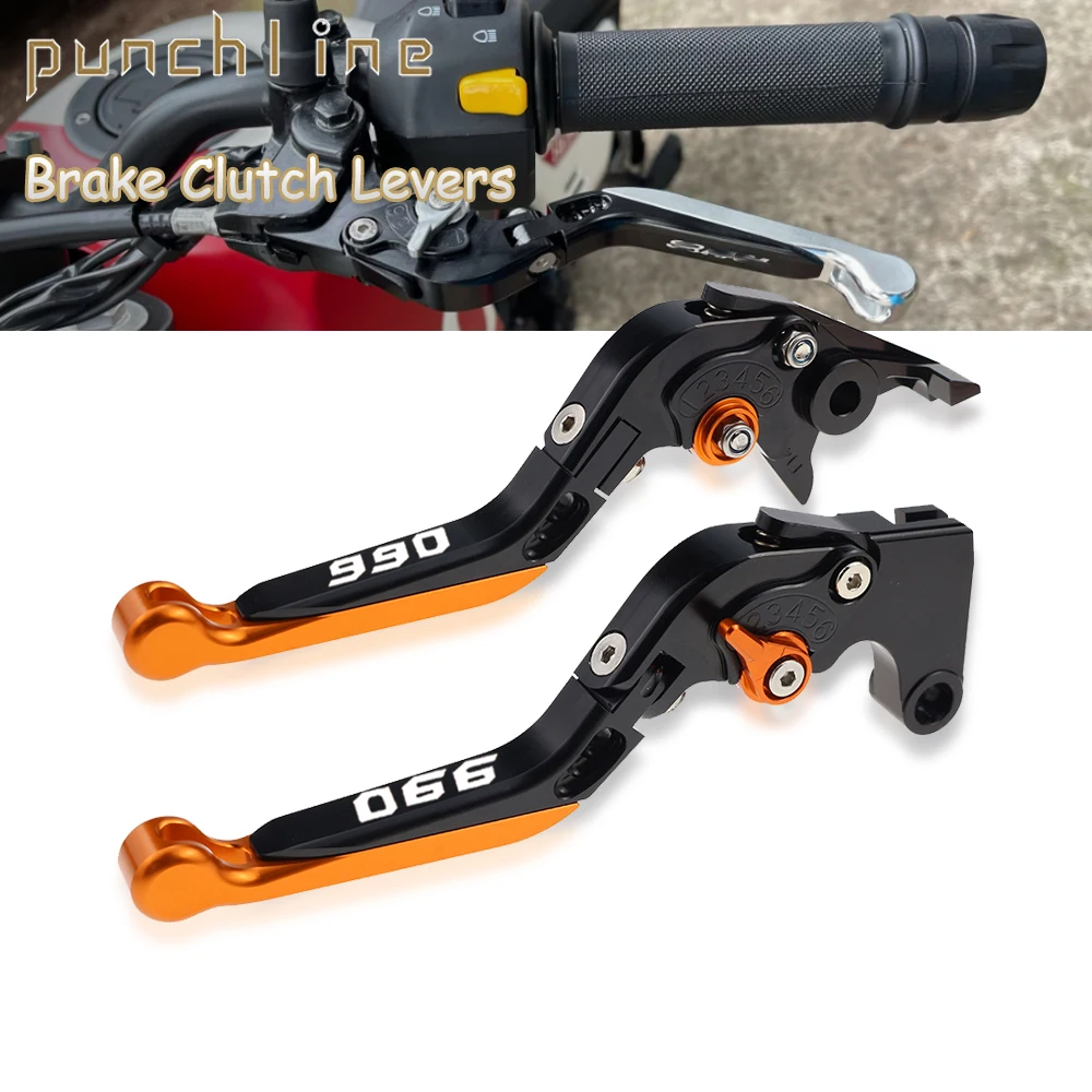 Dźwignie sprzęgła Fit 990 SuperDuke 2005-2012 do składanych, wysuwanych klamek hamulca 990 Super Duke