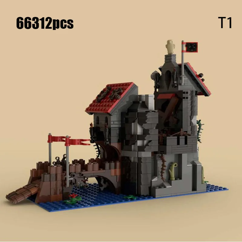 

Spot MOC-66312 Abandoned Wolf Tower Building Model Building Blocks DIY Creative Assembly Building Blocks Toys Small Particle