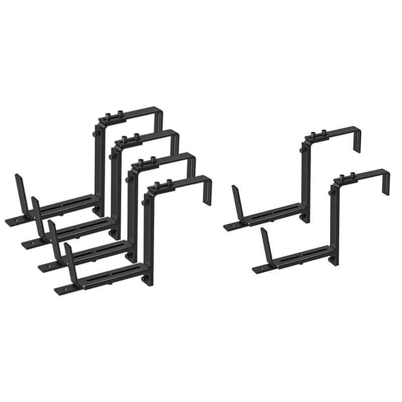 

Adjustable Planter Box Bracket (6 To 12.5 Inches) For Flower Box Holders, Window Boxes Plantershooks, Wall