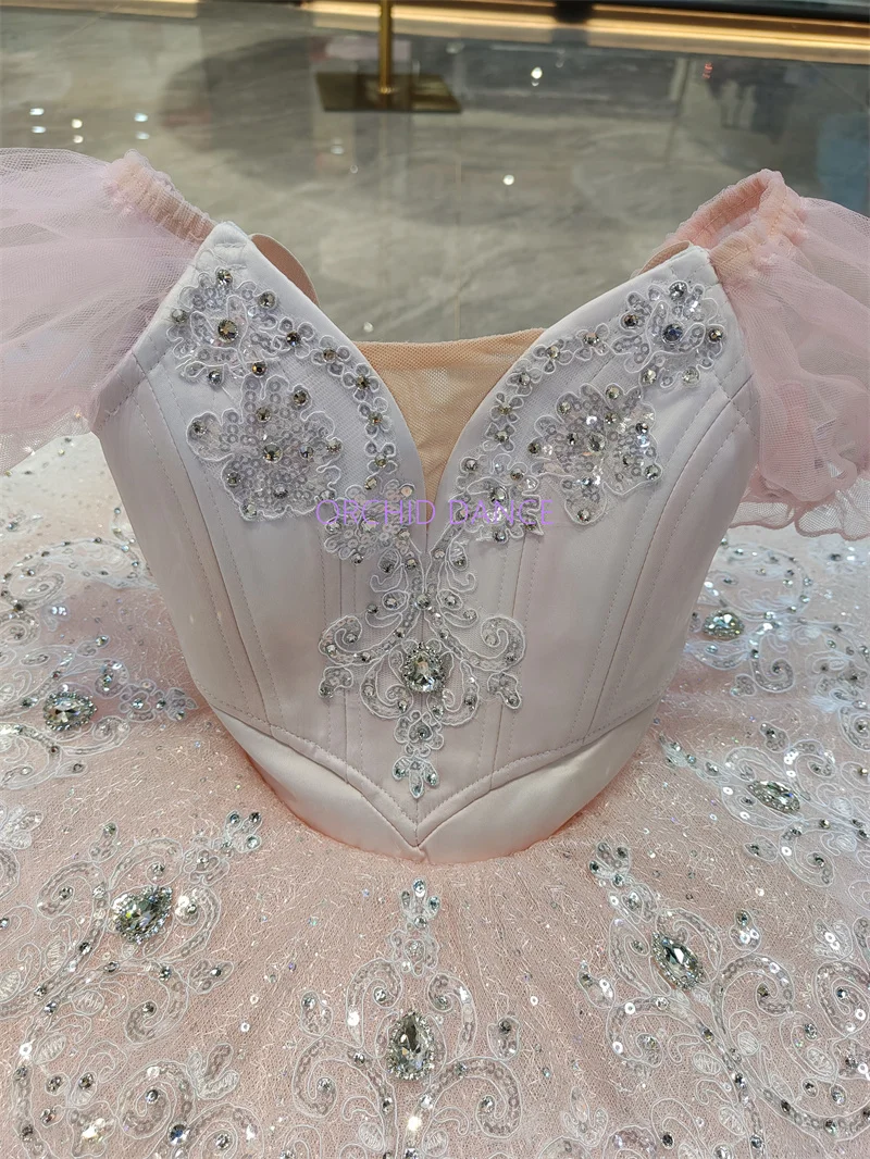 プロ仕様高品質12層カスタムサイズ子供女の子子供ステージパフォーマンスウェア妖精人形バレエチュチュコスチューム