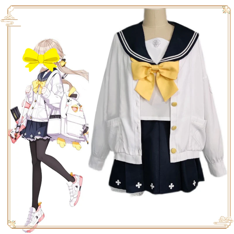 

Women Jk Uniform Outfit Ajitani Hifumi Cosplay Costume Game Blue Archive Sweet Lovel Sailor Full Set Anime Role Play Clothing