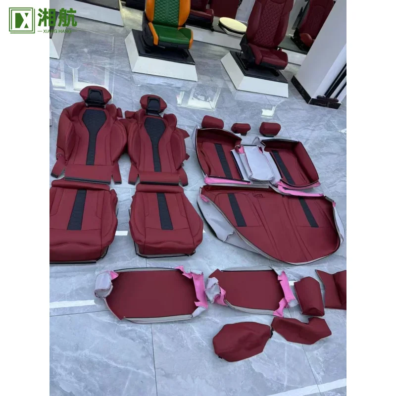 Suitable for X5 F15 Modified X5M Genuine Leather Seat Front and Rear Backrest Cover Set Enhanced Car Seat Accessories
